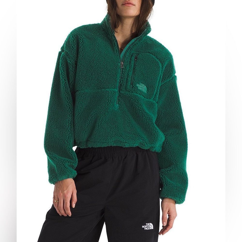 The North Face
Extreme Fleece Pile Stand Collar Pullover Hunter Green